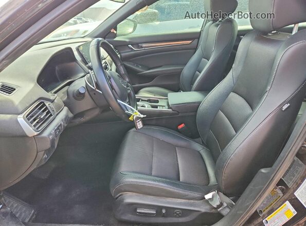1HGCV1F34KA070671 2019 HONDA ACCORD Black Vista interior delantera