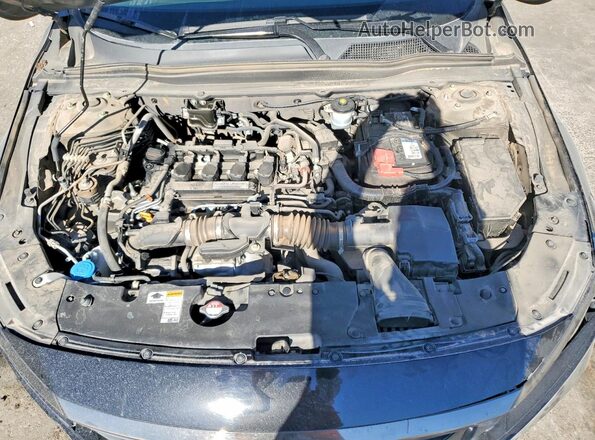 1HGCV1F34KA070671 2019 HONDA ACCORD Black Vista interior trasera