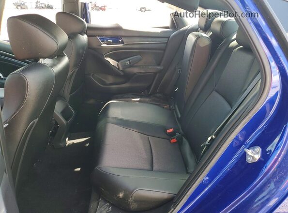 1HGCV1F34KA075630 2019 HONDA ACCORD Blue უკანა სავარძლების ხედი