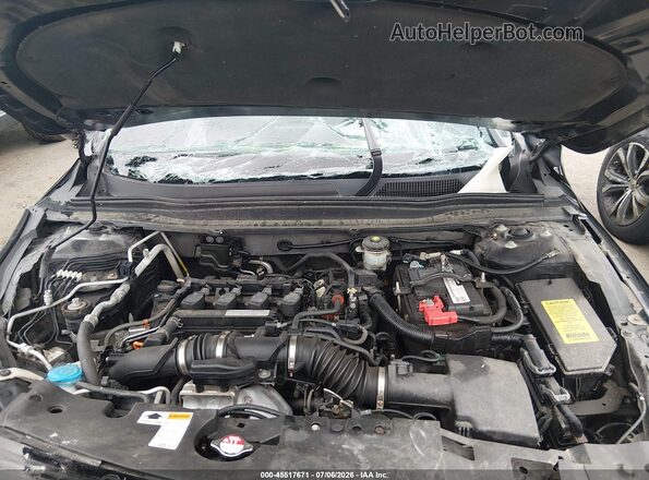 1HGCV1F34KA085378 2019 HONDA ACCORD Black Rear view
