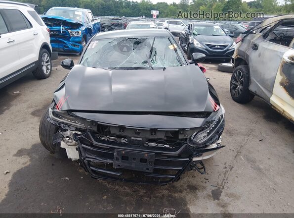 1HGCV1F34KA085378 2019 HONDA ACCORD Black Instrument cluster view
