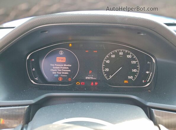 1HGCV1F34KA097465 2019 HONDA ACCORD Gray Սարքավորումների վահանակի տեսք