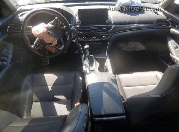 1HGCV1F34KA097465 2019 HONDA ACCORD Gray Առջևի վահանակի տեսք