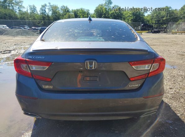 1HGCV1F34KA097465 2019 HONDA ACCORD Gray Հետևի տեսք
