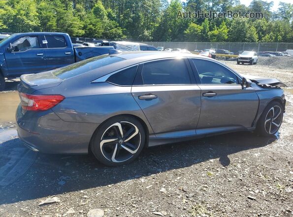 1HGCV1F34KA097465 2019 HONDA ACCORD Gray Հետևի աջ