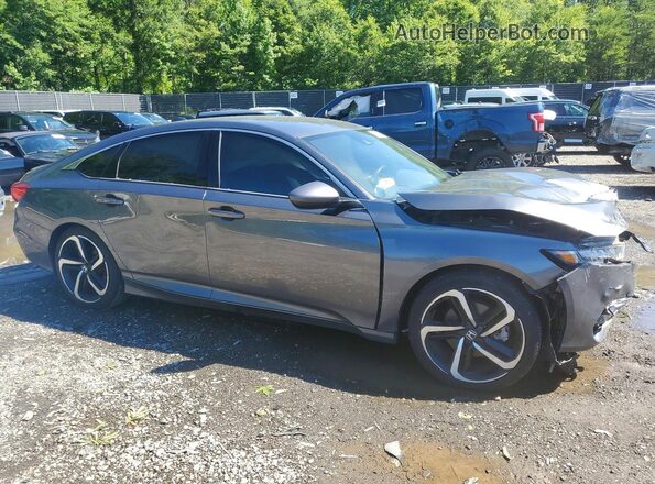 1HGCV1F34KA097465 2019 HONDA ACCORD Gray Առջևի աջ