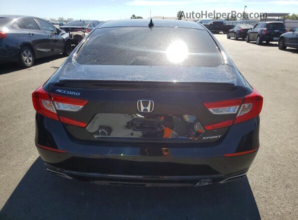 1HGCV1F34KA122249 2019 HONDA ACCORD Black Vista trasera