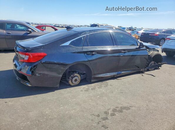 1HGCV1F34KA122249 2019 HONDA ACCORD Black Trasero derecho
