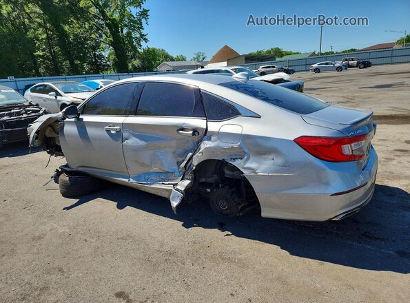 1HGCV1F34KA145630 2019 HONDA ACCORD Silver Задня ліва чверть
