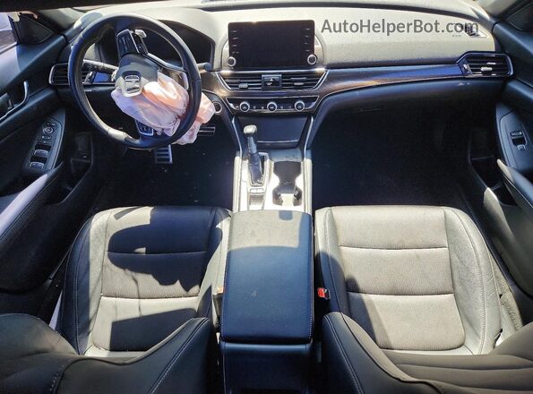 1HGCV1F34KA145630 2019 HONDA ACCORD Silver Вид панелі приладів