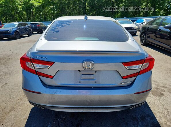 1HGCV1F34KA145630 2019 HONDA ACCORD Silver Вид ззаду