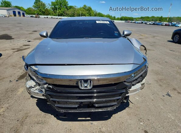 1HGCV1F34KA145630 2019 HONDA ACCORD Silver Вид спереду