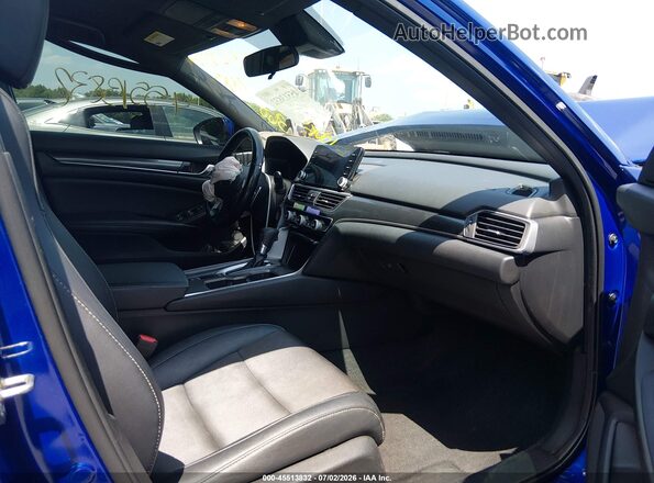 1HGCV1F34LA023352 2020 HONDA ACCORD Blue Vista interior delantera