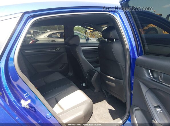 1HGCV1F34LA023352 2020 HONDA ACCORD Blue Vista de la etiqueta del VIN