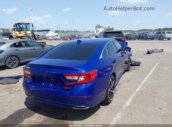 1HGCV1F34LA023352 2020 HONDA ACCORD Blue Trasero derecho