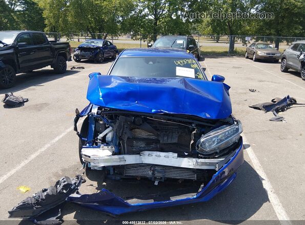 1HGCV1F34LA023352 2020 HONDA ACCORD Blue Vista del cuadro de instrumentos
