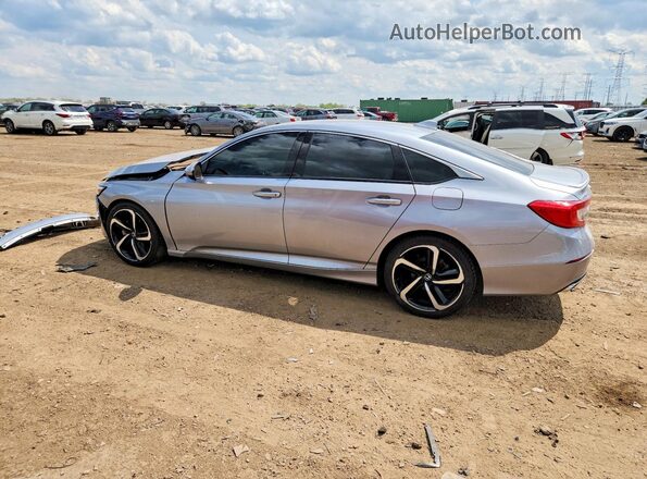 1HGCV1F34LA030267 2020 HONDA ACCORD Silver Trasero izquierdo