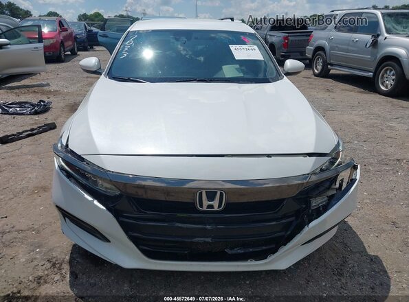 1HGCV1F34LA057033 2020 HONDA ACCORD White Vista del cuadro de instrumentos