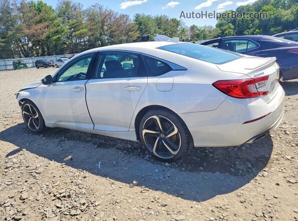 1HGCV1F34LA065648 2020 HONDA ACCORD White Rear left