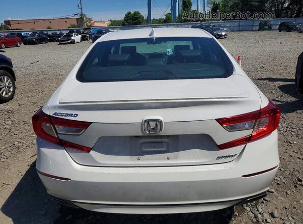 1HGCV1F34LA065648 2020 HONDA ACCORD White Rear view