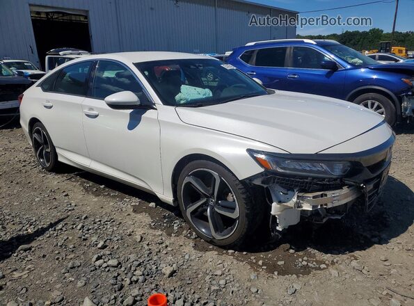 1HGCV1F34LA065648 2020 HONDA ACCORD White Front right