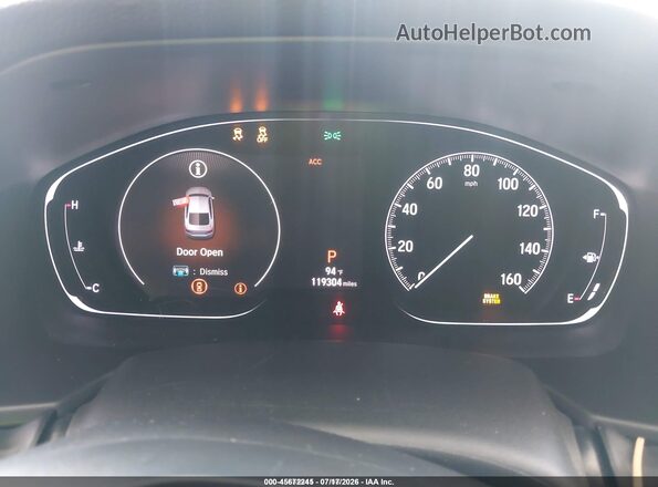 1HGCV1F34LA101323 2020 HONDA ACCORD Gray Widok tylnych siedzeń