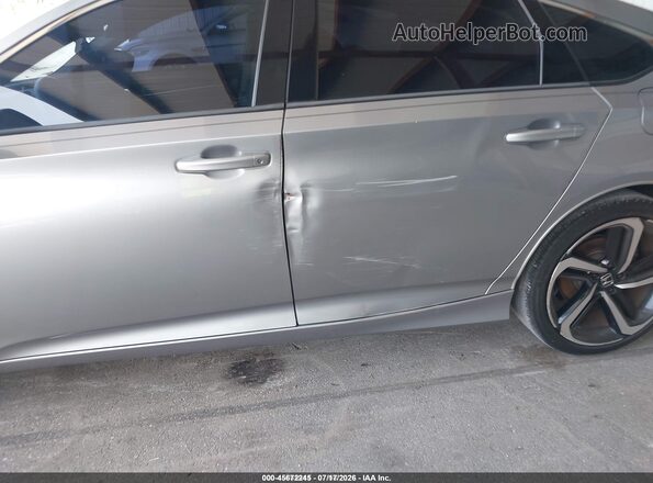 1HGCV1F34LA101323 2020 HONDA ACCORD Gray Widok z przodu