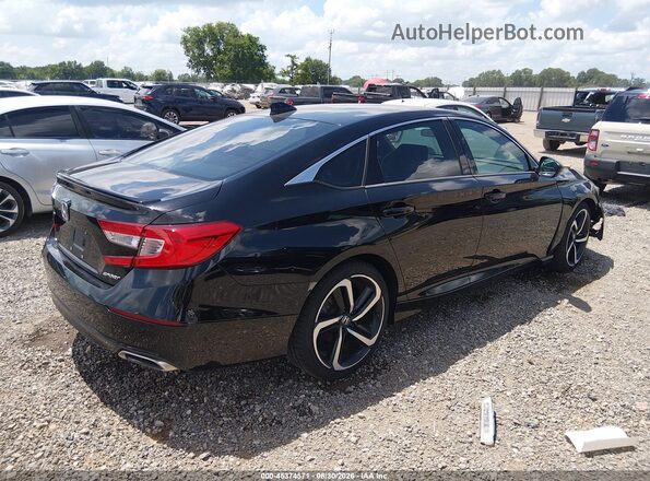 1HGCV1F34LA103251 2020 HONDA ACCORD Черный Задняя правая четверть