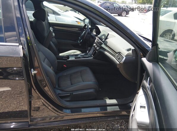 1HGCV1F34LA103251 2020 HONDA ACCORD Черный Вид салона спереди