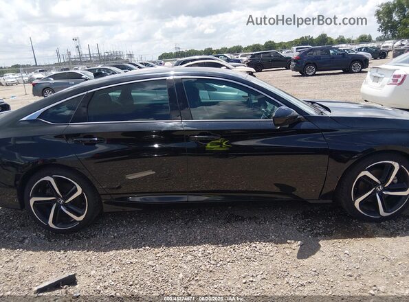 1HGCV1F34LA103251 2020 HONDA ACCORD Черный Вид задней части салона