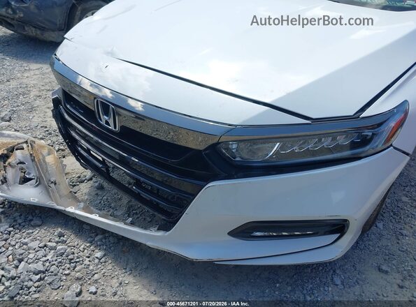 1HGCV1F34LA119773 2020 HONDA ACCORD Белый Вид спереди
