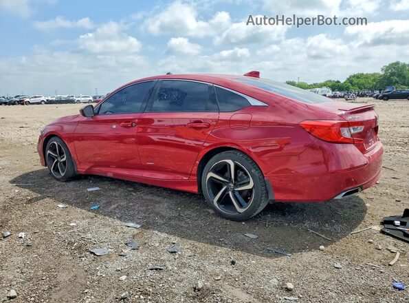 1HGCV1F34LA120891 2020 HONDA ACCORD Red Задня ліва чверть