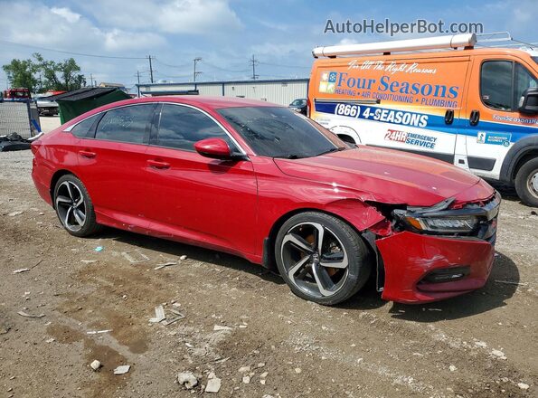 1HGCV1F34LA120891 2020 HONDA ACCORD Red Передня права чверть