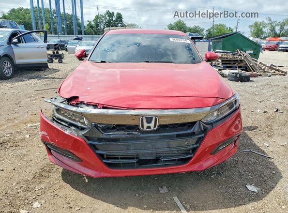 1HGCV1F34LA120891 2020 HONDA ACCORD Red Вид спереду