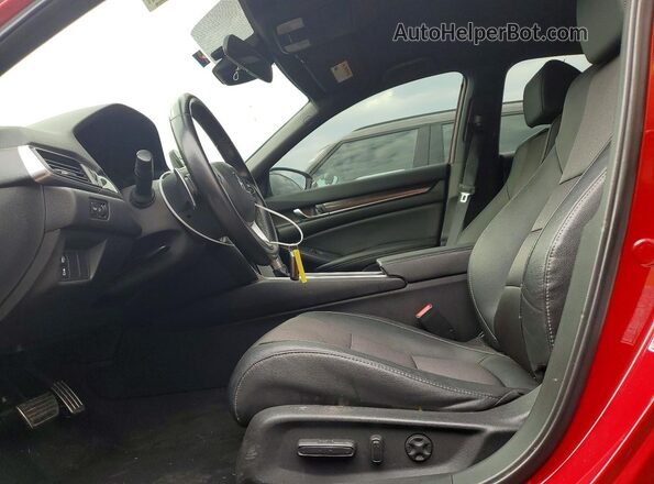 1HGCV1F34LA120891 2020 HONDA ACCORD Red Вид салону спереду