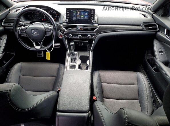 1HGCV1F34LA120891 2020 HONDA ACCORD Red Вид панелі приладів