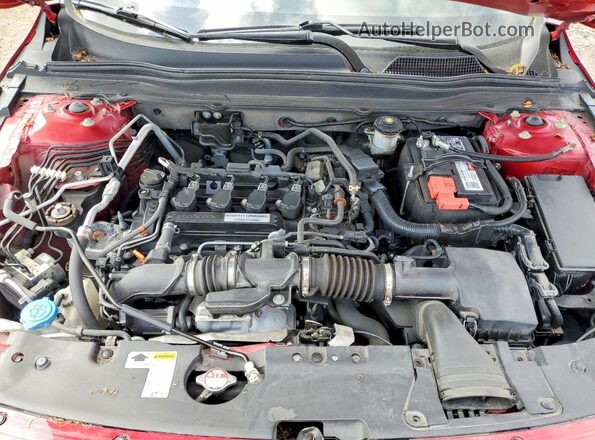 1HGCV1F34LA120891 2020 HONDA ACCORD Red Вид задньої частини салону
