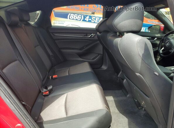 1HGCV1F34LA120891 2020 HONDA ACCORD Red Вид задніх сидінь