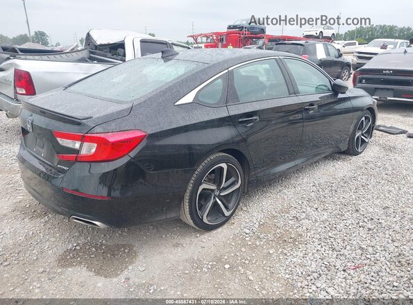 1HGCV1F34LA135004 2020 HONDA ACCORD Black Задня права чверть