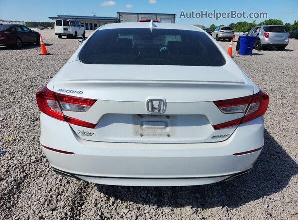 1HGCV1F34LA154670 2020 HONDA ACCORD Белый Вид сзади