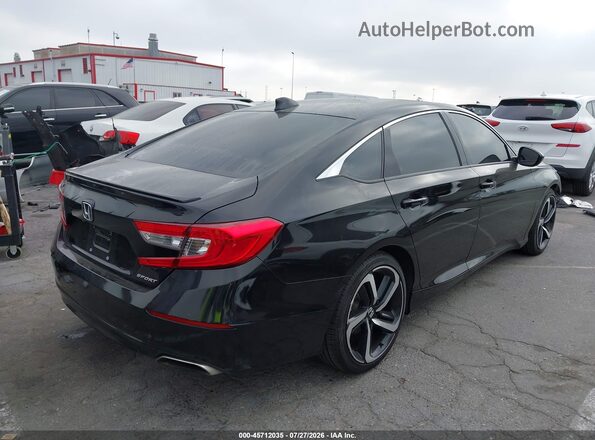 1HGCV1F34LA155723 2020 HONDA ACCORD Black უკანა მარჯვენა