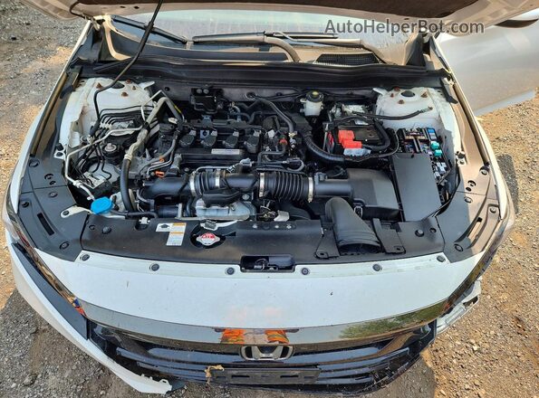 1HGCV1F34LA804372 2020 HONDA ACCORD Белый Вид задней части салона