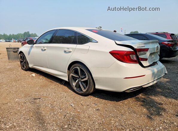 1HGCV1F34LA804372 2020 HONDA ACCORD Белый Задняя левая четверть