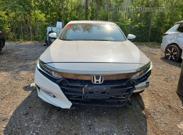 1HGCV1F34LA804372 2020 HONDA ACCORD Белый Вид спереди