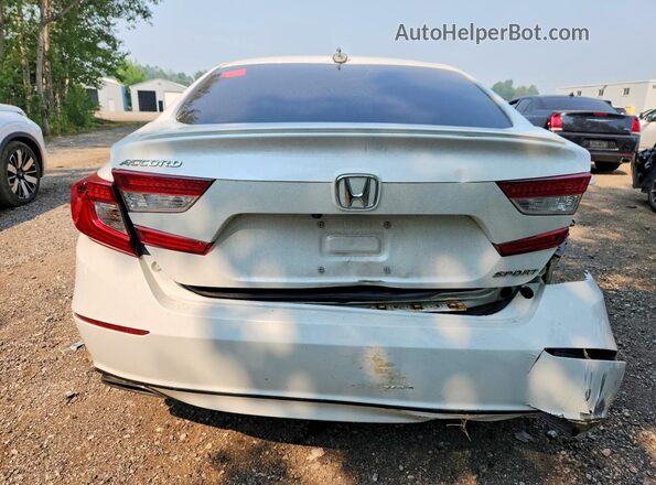 1HGCV1F34LA804372 2020 HONDA ACCORD Белый Вид сзади