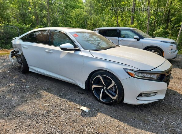 1HGCV1F34LA804372 2020 HONDA ACCORD Белый Передняя правая четверть
