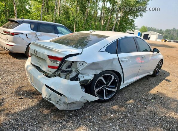 1HGCV1F34LA804372 2020 HONDA ACCORD Белый Задняя правая четверть