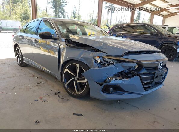 1HGCV1F34MA020663 2021 HONDA ACCORD Blue Vista frontal