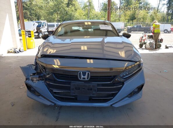 1HGCV1F34MA020663 2021 HONDA ACCORD Blue Vista del cuadro de instrumentos