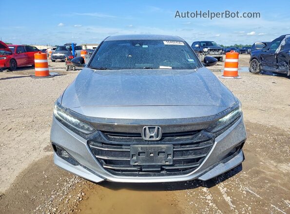 1HGCV1F34MA031498 2021 HONDA ACCORD Gray Widok z przodu